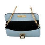Stylová dámská kožená crossbody kabelka Clara, modrá