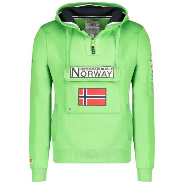 Unisex mikina WW4181H/GN Zelená vzor - Geographical Norway zelená vzor S