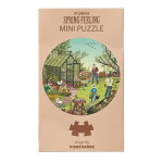 ViSSEVASSE Mini puzzle Spring feeling – 31 dílků, oranžová barva, papír