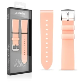 Aligator Řemínek silikonový 18mm / meruňkový (18AW0001)