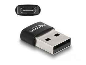 DeLock Adaptér USB-A 2.0 (M) - USB-C 2.0 (F) černá (60002)