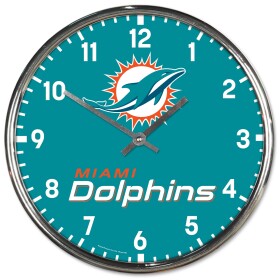 Hodiny Miami Dolphins NFL Chrome Team Design