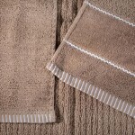 Sada 2 ks froté ručníků TEO taupe 50 x 90 cm