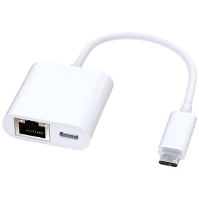 Roline USB 3.1 (Gen 2) konvertor [1x USB-C® zástrčka - 1x USB-C® zásuvka, RJ45 zásuvka] - Roline 12.02.1100