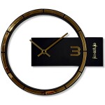 DumDekorace GOLDEN HARMONY, designové nástěnné hodiny 30 cm