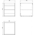 MEXEN - Box-A skříňka pro umyvadlo 40, dub 91AX1-0400-470-1-81