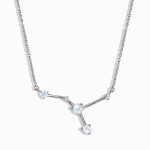 Elenys stříbrný náhrdelník Rak s drahokamem Moonstonem GU-DR27484N-SILVER