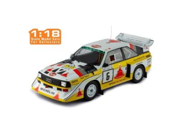 Audi Quattro Sport S1 - 1000 Lakes Rally 1985 #6 Mikkola 1:18 IXO