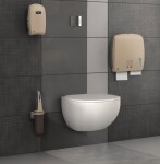 SAPHO - SKIN WC štětka závěsná, ABS, písková A92901SD