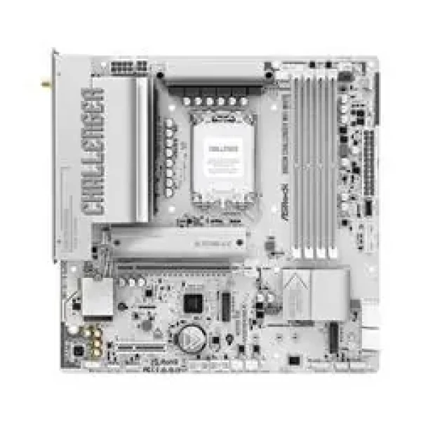 ASRock B860M Challenger WiFi bílá / Základní deska / LGA1851 / Intel B860 / mATX / DDR5 / Wi-Fi 7 (B860M CHALLENGER WIFI WHITE)