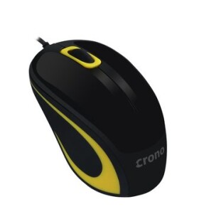 Crono optická myš CM643Y černo-žlutá / 1000 dpi / USB (CM643Y)