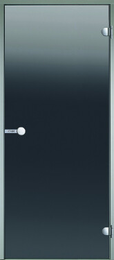 Dveře do parní sauny ALU HARVIA 9x19, šedé, 890x1890 mm, šedý rám CDA91902L