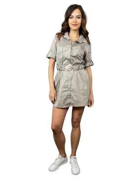 HOSH Košilové šaty Alondra Velikost: UNI, Barva: Hnědá