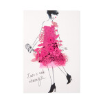 Luxusní narozeninové přání - Květinové šaty - Albi