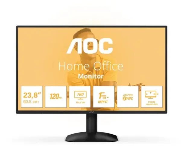 23.8" AOC 24B31H černá / IPS / 1920x1080 / 16:9 / 4ms / 1500:1 / 300cd-m2 / HDMI + VGA / VESA (24B31H)
