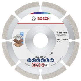 Bosch Accessories 2608615040 2608615040 diamantový řezný kotouč Průměr 115 mm Ø otvoru 22.23 mm beton, cihla, Měkká hornina 10 ks