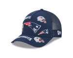 New Era Pánská kšiltovka New England Patriots NFL 9FORTY M-Crown A-Frame Trucker All Over