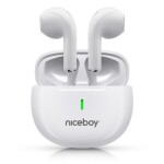 Niceboy Hive Beans POP bílá / Bezdrátová sluchátka / mikrofon / Bluetooth 5.3 / IPX4 (hive-beans-pop-white)