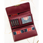 Módní dámská koženková peněženka Peterson Ninel, červená