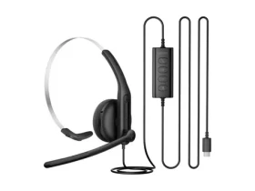EDIFIER CC100 černá / kabelová sluchátka / mikrofon / USB-A a USB-C (CC100 Black)