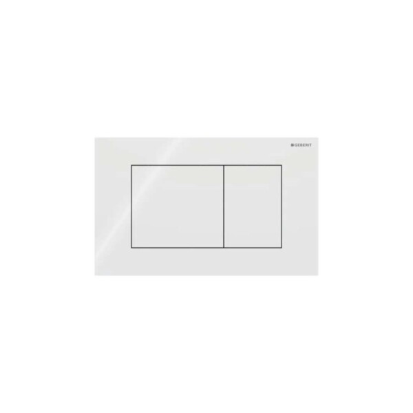 GEBERIT - Sigma40 Ovládání splachování, sklo/bílá 115.629.SI.1