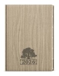 Týdenní diář 2026 Oskar Wood A5 světle hnědá