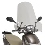 8100A plexi čiré Peugeot Tweet 50-125-150 (10-22)/Kymco (-25), vxš508x660 mm, použij montážní sadu