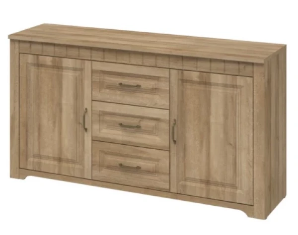 Široká komoda Atik, dub riviera