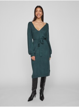 Zelené dámské žíhané svetrové šaty VILA Ril dámské