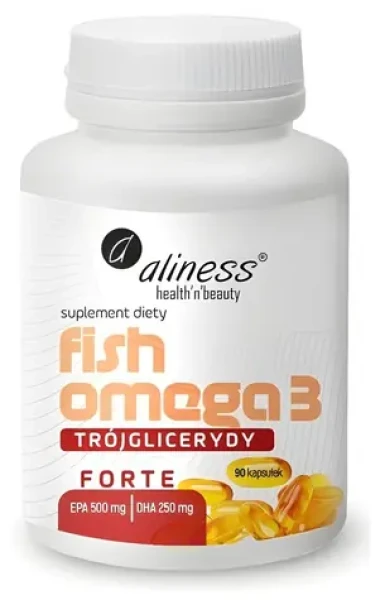 Aliness Fish Omega 3 FORTE 500/250 mg / Doplněk stravy / 90 kapslí