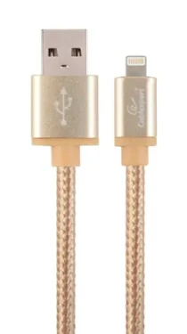 Gembird CCB-mUSB2B-AMLM-6-G USB 2.0 Lightning IP5 a vyšší nabíjecí a synchronizační, opletený, 1,8m
