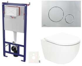 Závěsný WC set do lehkých stěn / předstěnová SAT Fusion SIKOSSTORFU71 SIKOSSTORFU71