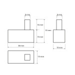 SAPHO - X-SQUARE háček hranatý XQ202