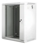 Lanberg WF01-6415-10S šedá / Nástěnný rozvaděč 19" / 15U / 600 x 450 mm / 60 kg / flat pack (WF01-6415-10S)