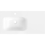MEXEN - Vela umyvadlo zapuštěné do desky levá 91 x 46,5, bílá lesk 25239000L