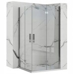 REA/S - Sprchová kabina Molier Chrome Double 80x90 KPL-K6369