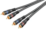 Goobay 50032 / Audio kabel / Stereo / 2x RCA - 2x RCA / stíněný / 1,5 m (50032)