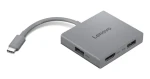 Lenovo USB-C Travel Hub Gen 2 černá / USB-C hub / 4v1 / 1x HDMI / 2x USB-A / 60 Hz (GX91R64790)