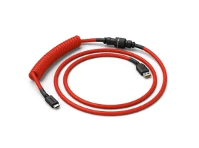 Glorious spirálovitý kabel USB-C - USB-A červená / 1.37m (GLO-CBL-COIL-RED)