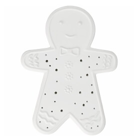 Räder Svítící LED dekorace Gingerbread, bílá barva, porcelán