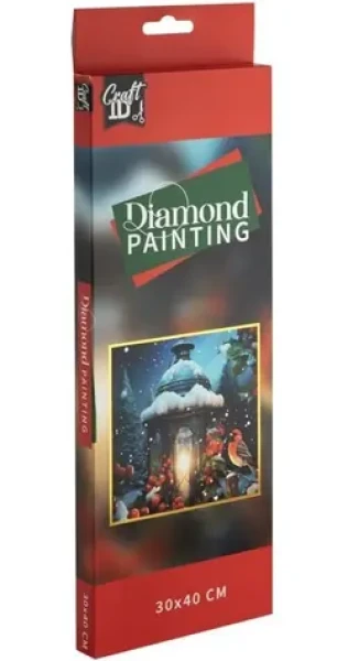 CRAFT ID Diamantové malování Zimní zátiší 30x40cm