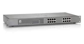 LevelOne FEP-1612 / Switch / 16x PoE+ / 480W / 19" / Unmanaged (FEP-1612)
