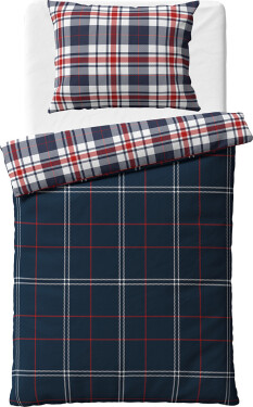 Flanelové povlečení Káro Oxford