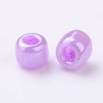 Skleněný rokajl - 8/0 - 3 mm - fialový - 1 g