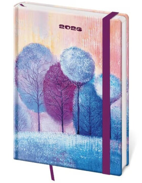 Diář 2026 týdenní A5 Vario - Eden s gumičkou