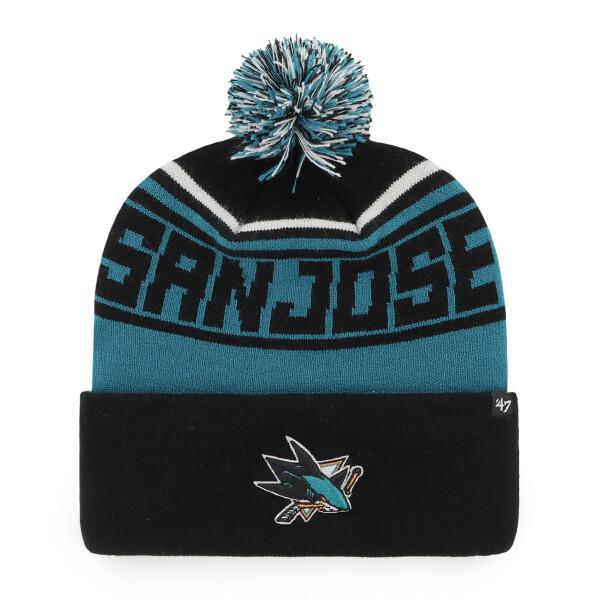 47 Brand Pánská Zimní Čepice San Jose Sharks Stylus ’47 CUFF KNIT