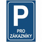 B.t.samolepka Parkoviště pro zákazníky A4