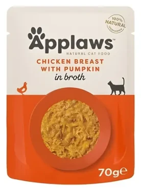 Applaws kuře a dýně 70 g / Kapsička pro kočky / vývar / bez lepku (033-8001)