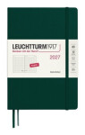 Denní plánovač Forest Green, tečkovaný Medium A5 2027, anglicky