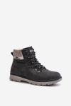 Zateplené dámské kotníkové boty Lee Cooper černé LCJ-24-03-3043 36